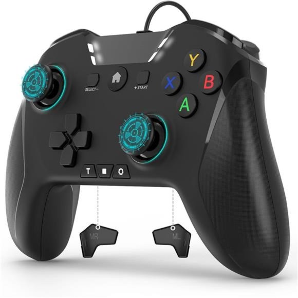 Wired Controller , 10ft USB PC Controller Gaming Controller Gamepad Joystick - Picture 1 of 14